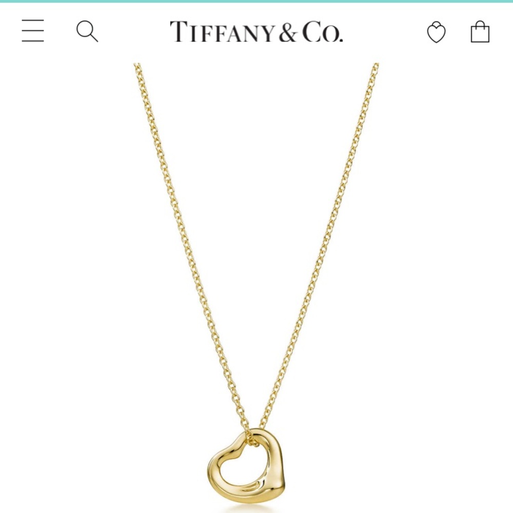Tiffany and Co Open Heart Neckace